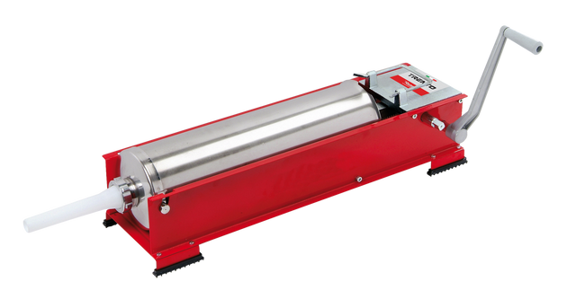 Omcan 48162 Trento red manual horizontal sausage stuffer 22 lb