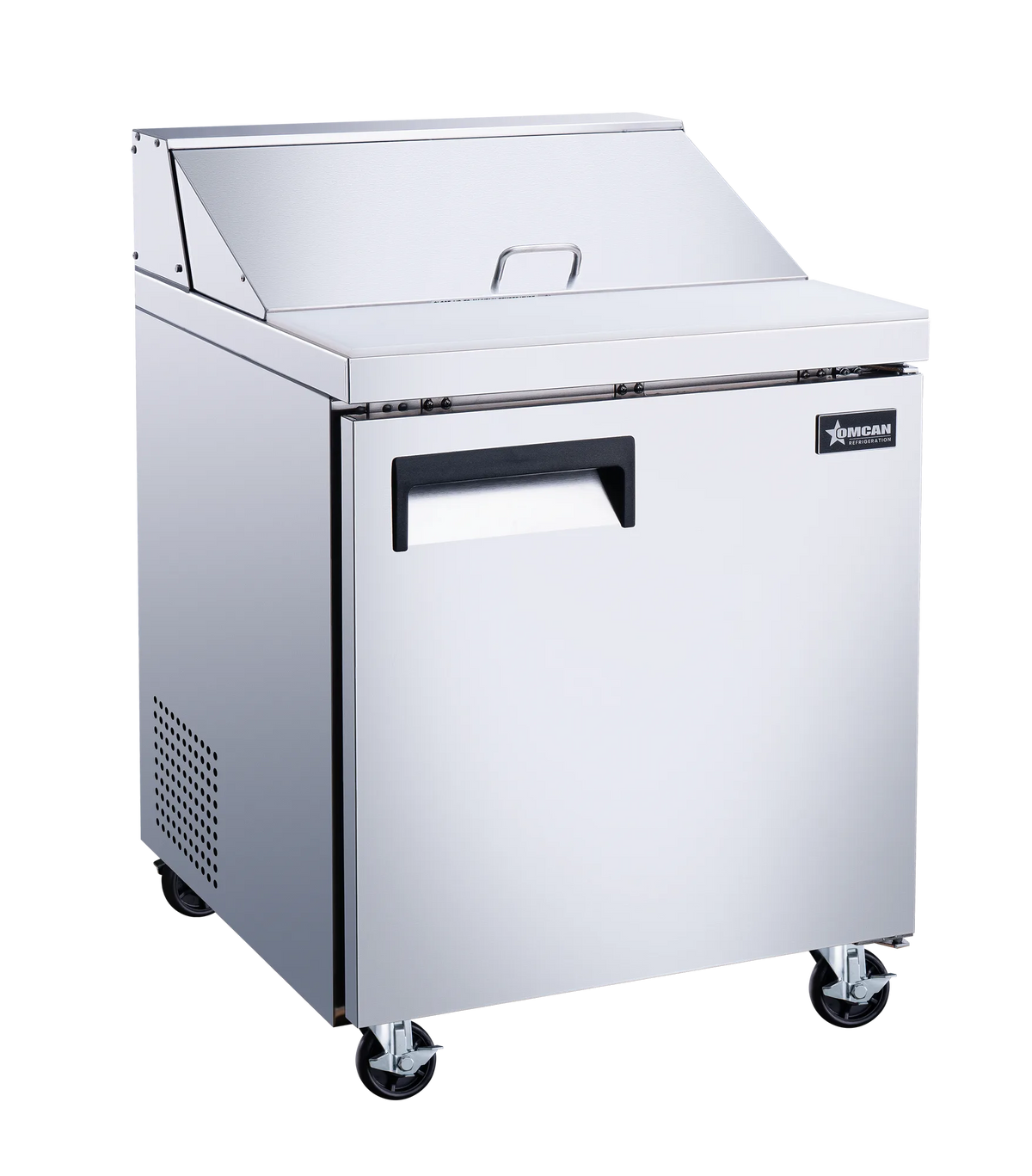 Omcan PT-CN-0686-HC 28 inch one door refrigerated sandwich prep table
