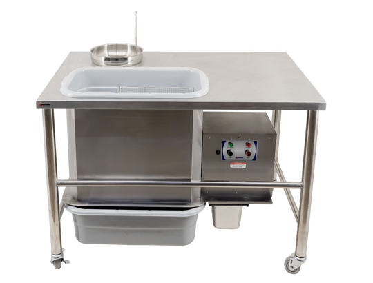 Omcan MM-CN-001P 48 inch breading station with clump sifting