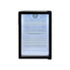 Omcan RS-CN-0098 19 inch black countertop display refrigerator with glass door