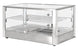 Omcan DW-CN-0080-L 28 inch two shelf square glass countertop display warmer