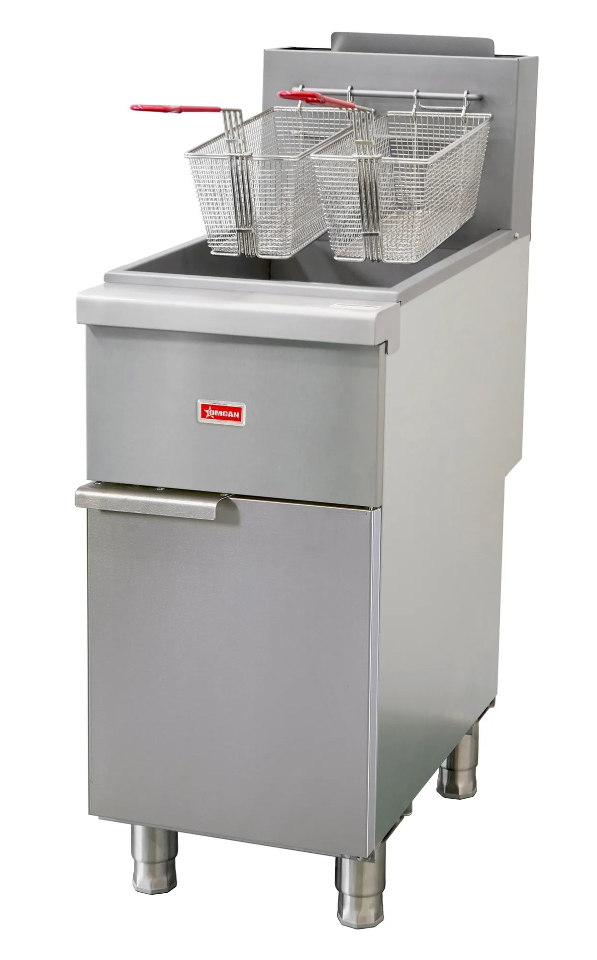 Omcan CE-CN-F3-LP 35-40 lb tube-fired liquid propane floor fryer
