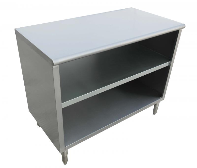 Omcan 38033 18 x 60 inch 304 stainless steel dish cabinet