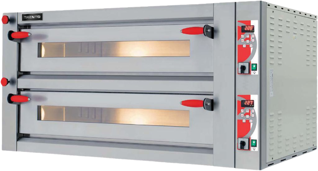 Omcan PE-IT-0049-DD Trento Fuoco double chamber electric pizza oven