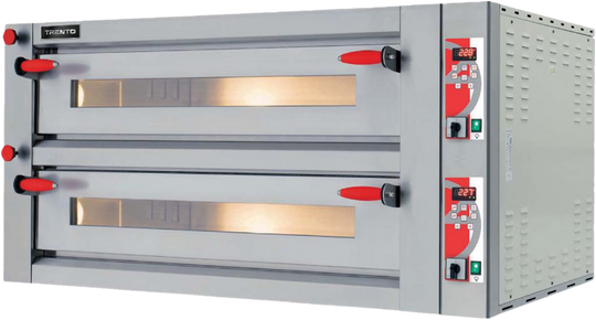 Omcan PE-IT-0049-DD Trento Fuoco double chamber electric pizza oven