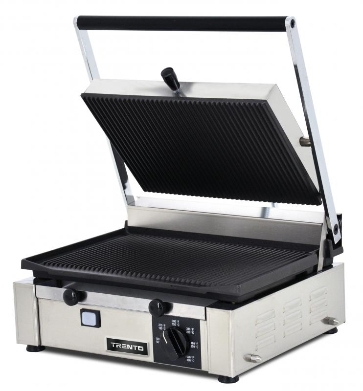 Omcan PG-IT-0610-R panini grill open view