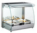 Omcan FW-CN-0066-C 22 inch countertop heated display case with curved glass