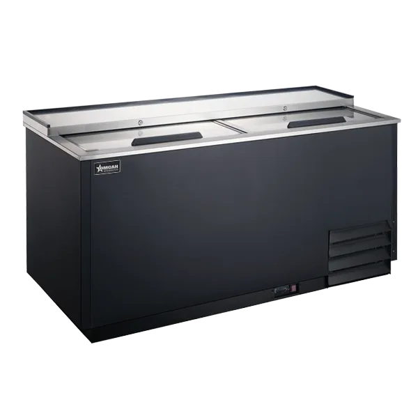 Omcan FR-CN-1270-PC 50 inch glass froster plate chiller 400 L black