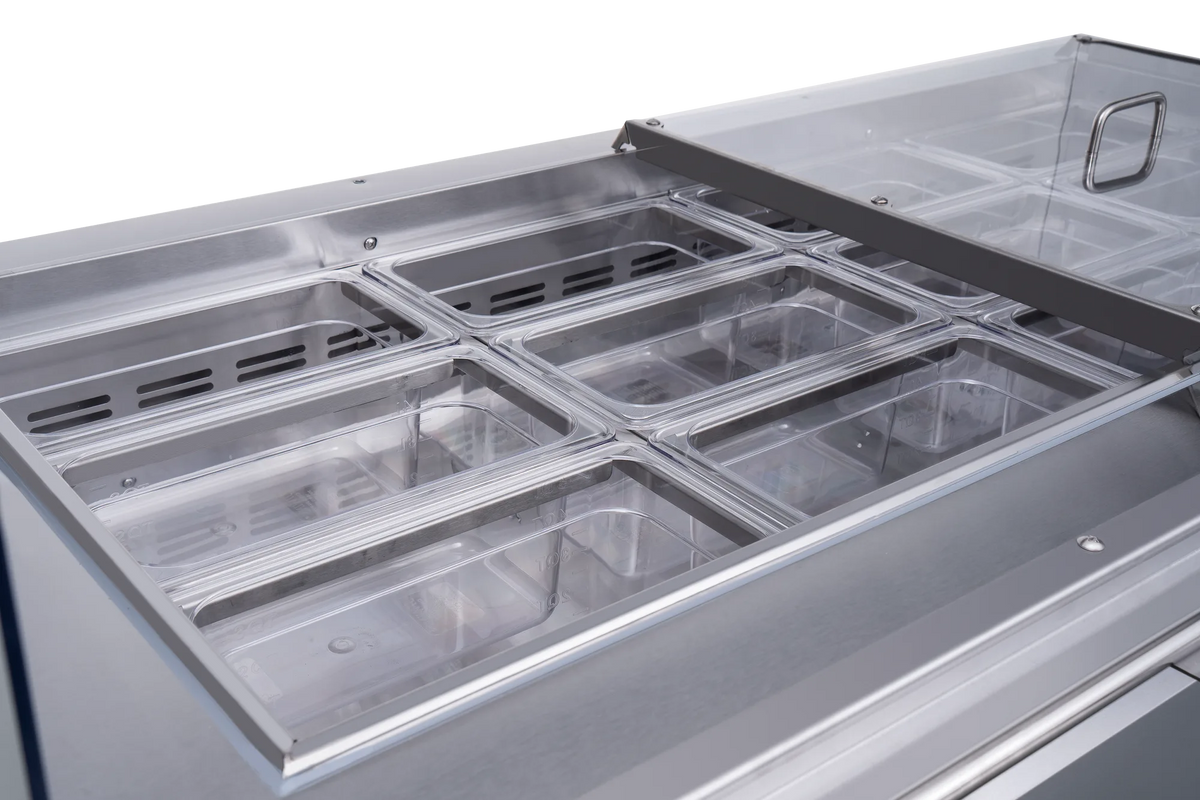 Omcan PT-CN-1524-S-HC salad bar additional view