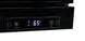 Omcan RE-CN-0380B 24 inch black one glass door display refrigerator with LED light