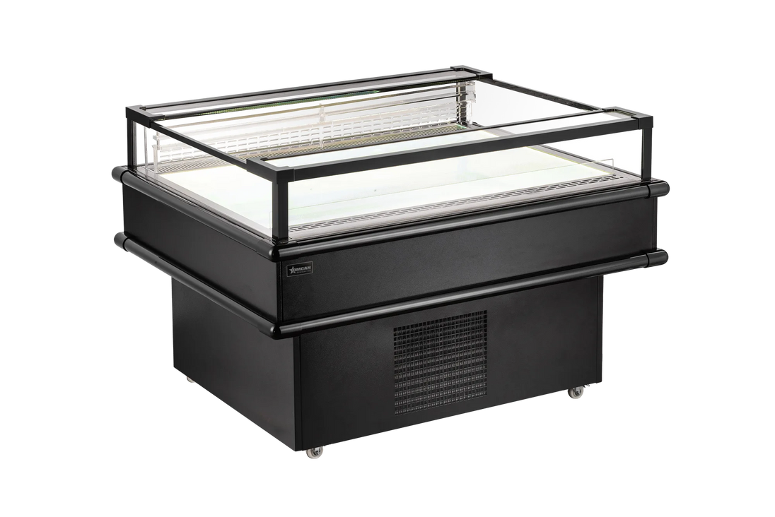 Omcan RE-CN-1200C refrigerated island showcase additional view