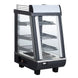 Omcan DW-CN-0076 countertop display warmer with three shelves and sliding doors