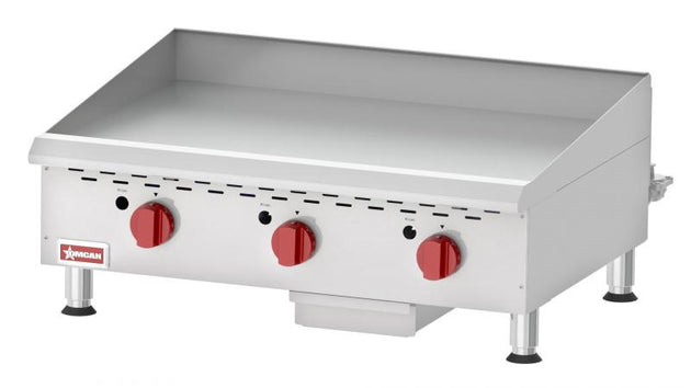 Omcan CE-CN-G36TPF 36 inch Elite countertop gas griddle with thermostatic control