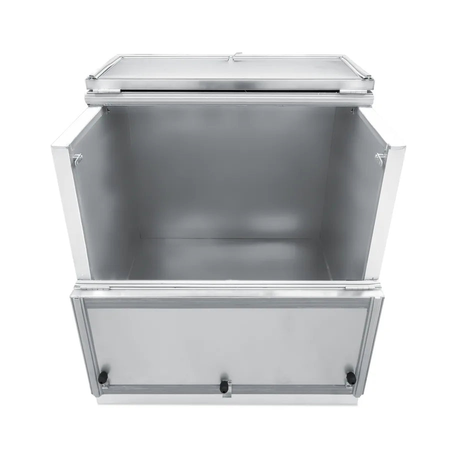 Omcan RE-CN-0034-HC milk cooler detail view