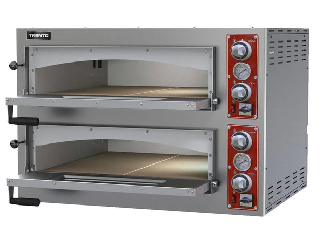 Omcan PE-IT-0038-DS Trento Entry Max Series double chamber pizza oven