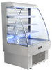 Omcan RS-CN-0380 39 inch stainless steel grab and go open refrigerated floor display showcase