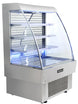 Omcan RS-CN-0380 39 inch stainless steel grab and go open refrigerated floor display showcase