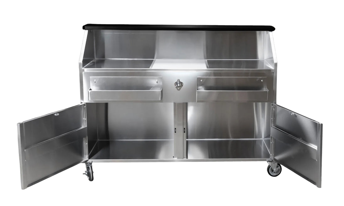 Omcan 48067 portable bar casters