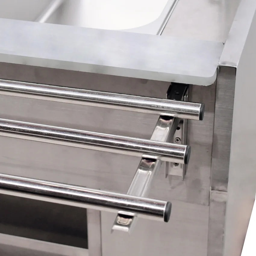 Omcan DW-CN-1210 steam table well detail