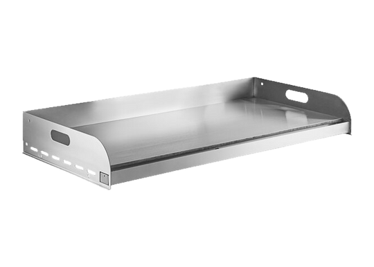 Omcan 47845 stainless steel griddle plate top for outdoor BBQ grill 47841