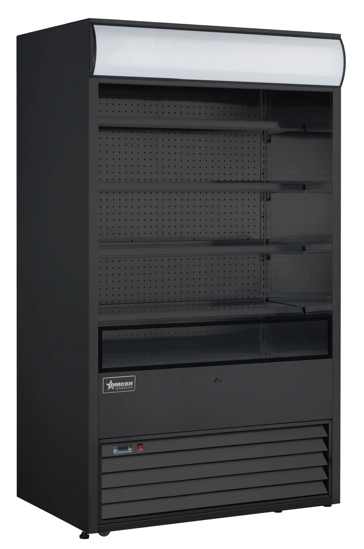 Omcan RS-CN-0700-B 48 inch black grab and go open refrigerated floor display case
