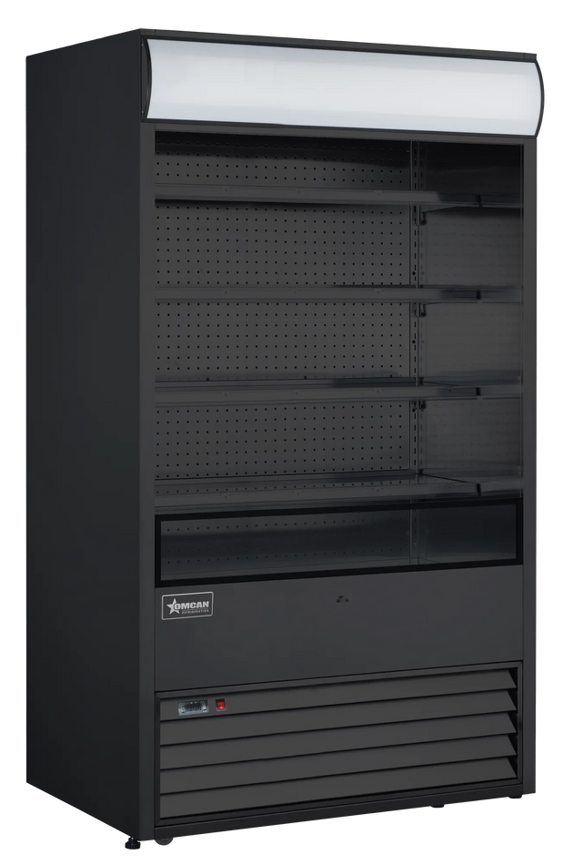 Omcan RS-CN-0700-B 48 inch black grab and go open refrigerated floor display case