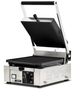 Omcan PG-IT-0483 Trento 10 x 9 inch panini grill with ribbed top and smooth bottom