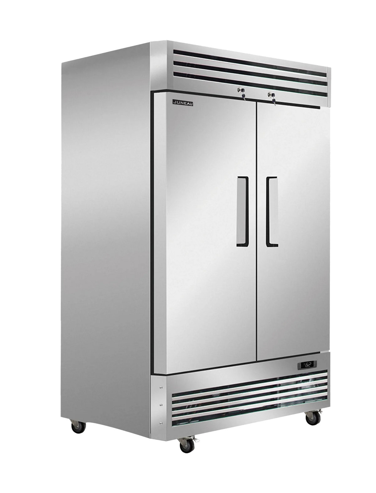 Omcan RE-TH-0041-HC Juneau 54 inch two door stainless steel reach-in refrigerator