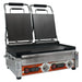 Omcan PG-CN-0711-FT double panini grill with smooth plates and timer