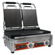 Omcan PG-CN-0711-FT double panini grill with smooth plates and timer
