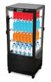 Omcan RS-CN-0078-D 17 inch black countertop pass through refrigerated display case