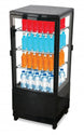 Omcan RS-CN-0078-D 17 inch black countertop pass through refrigerated display case