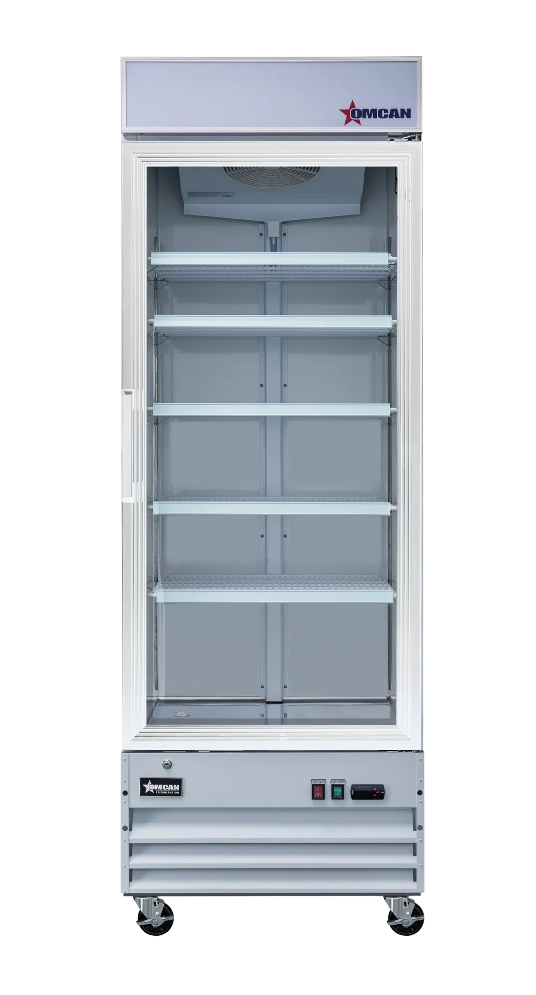 Omcan RE-CN-0023-HC merchandiser refrigerator detail
