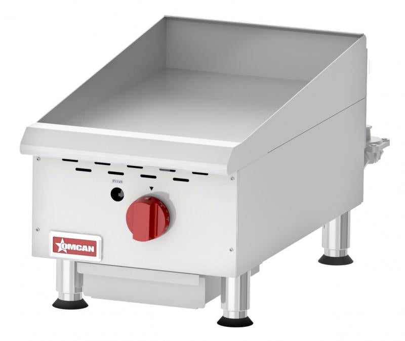 Omcan CE-CN-G15TPF 15 inch countertop gas griddle thermostatic control