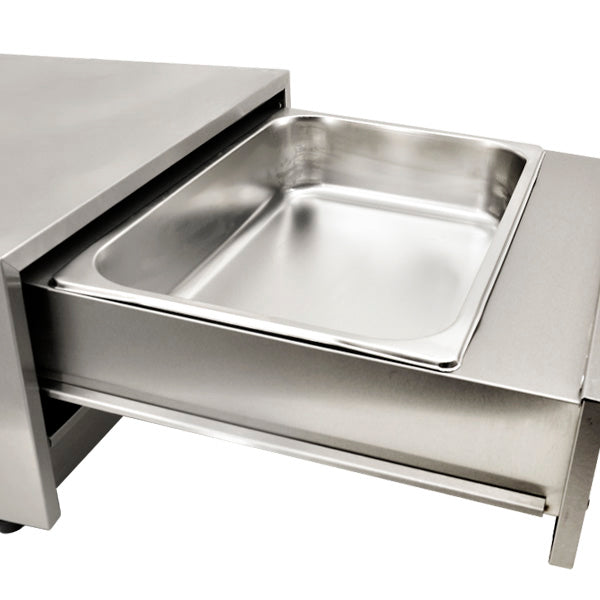 Omcan FW-CN-0032 dry heat bun warmer with removable drawer