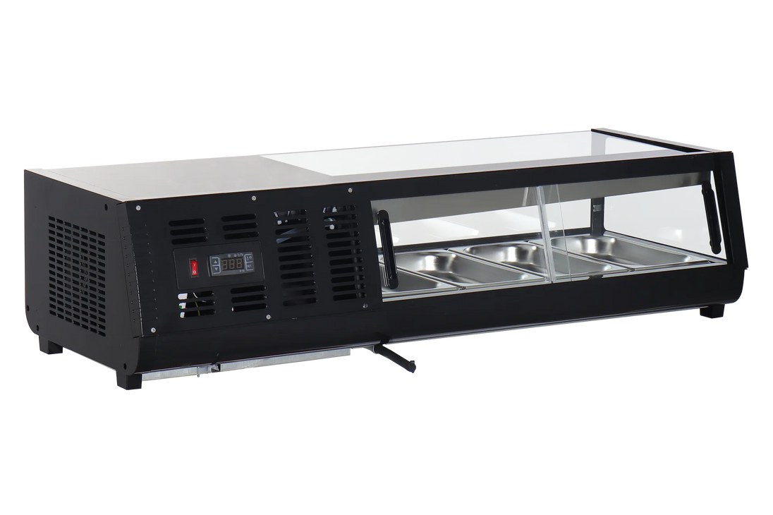 Omcan RS-CN-0042-2 sushi display case alternate view