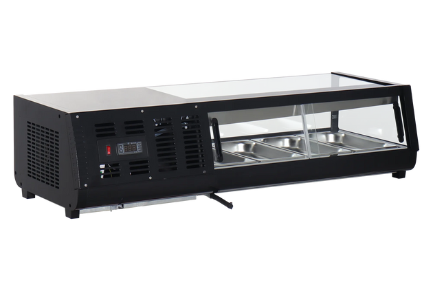 Omcan RS-CN-0042-2 sushi display case alternate view