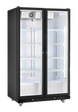 Omcan RE-CN-1000B 48 inch black two glass door display refrigerator