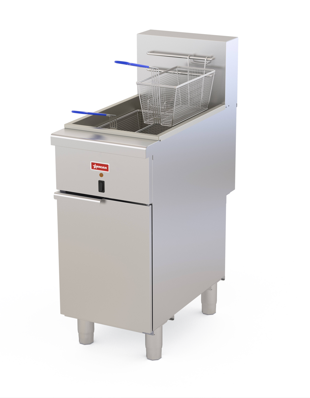 Omcan CE-CN-EF50 208 50 lb open pot electric floor fryer