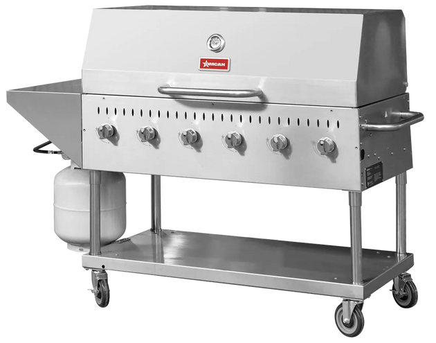 Omcan CE-CN-0048-S LP 48 inch propane outdoor BBQ grill