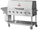 Omcan CE-CN-0048-S LP 48 inch propane outdoor BBQ grill