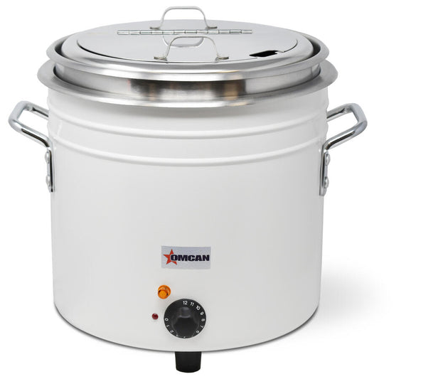 Omcan FW-TW-5000-W 11 qt white retro soup warmer rethermalizer