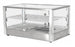Omcan DW-CN-0080-L 28 inch two shelf square glass countertop display warmer