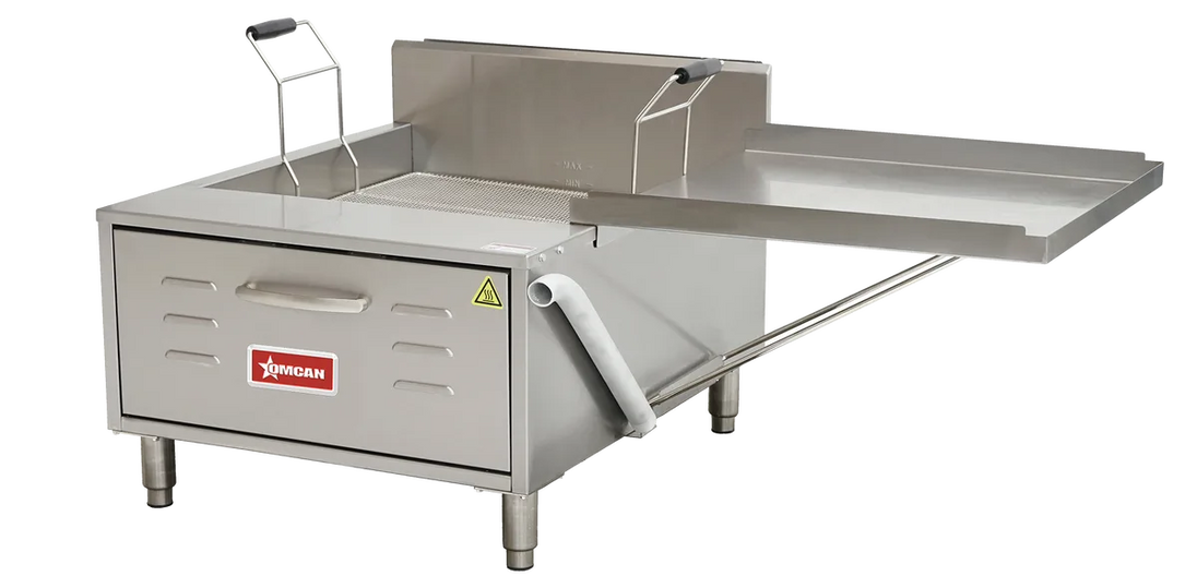 Omcan CE-CN-0030-FN countertop natural gas funnel cake and donut fryer