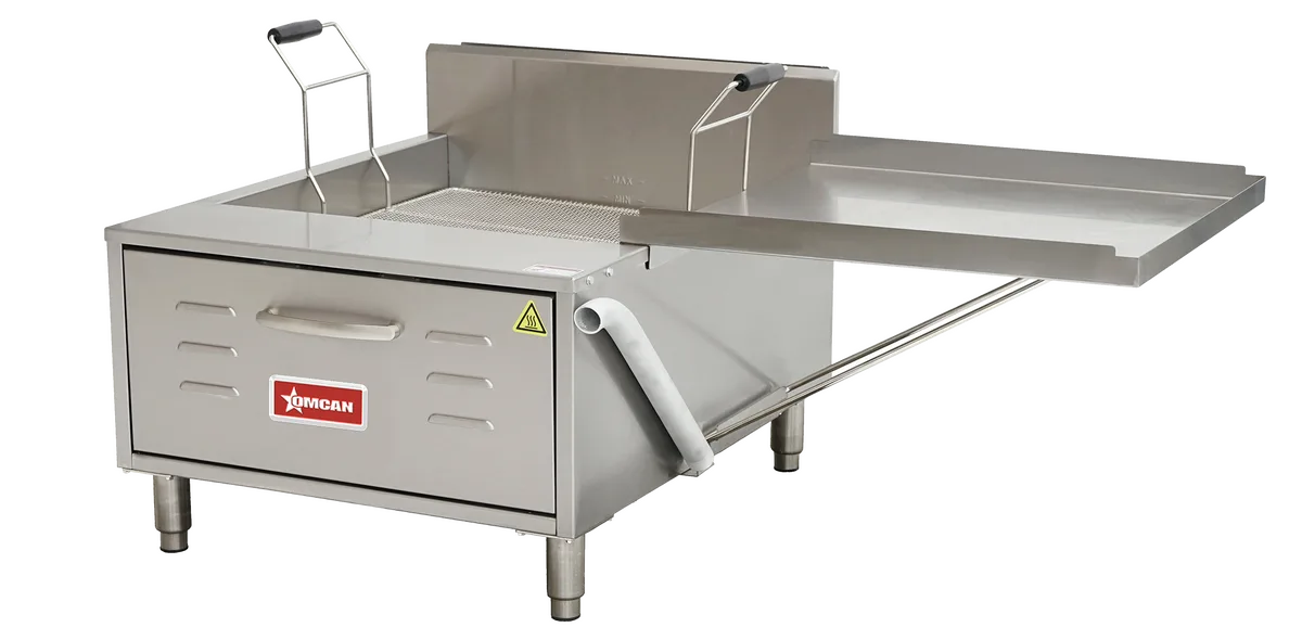 Omcan CE-CN-0030-FN countertop natural gas funnel cake and donut fryer