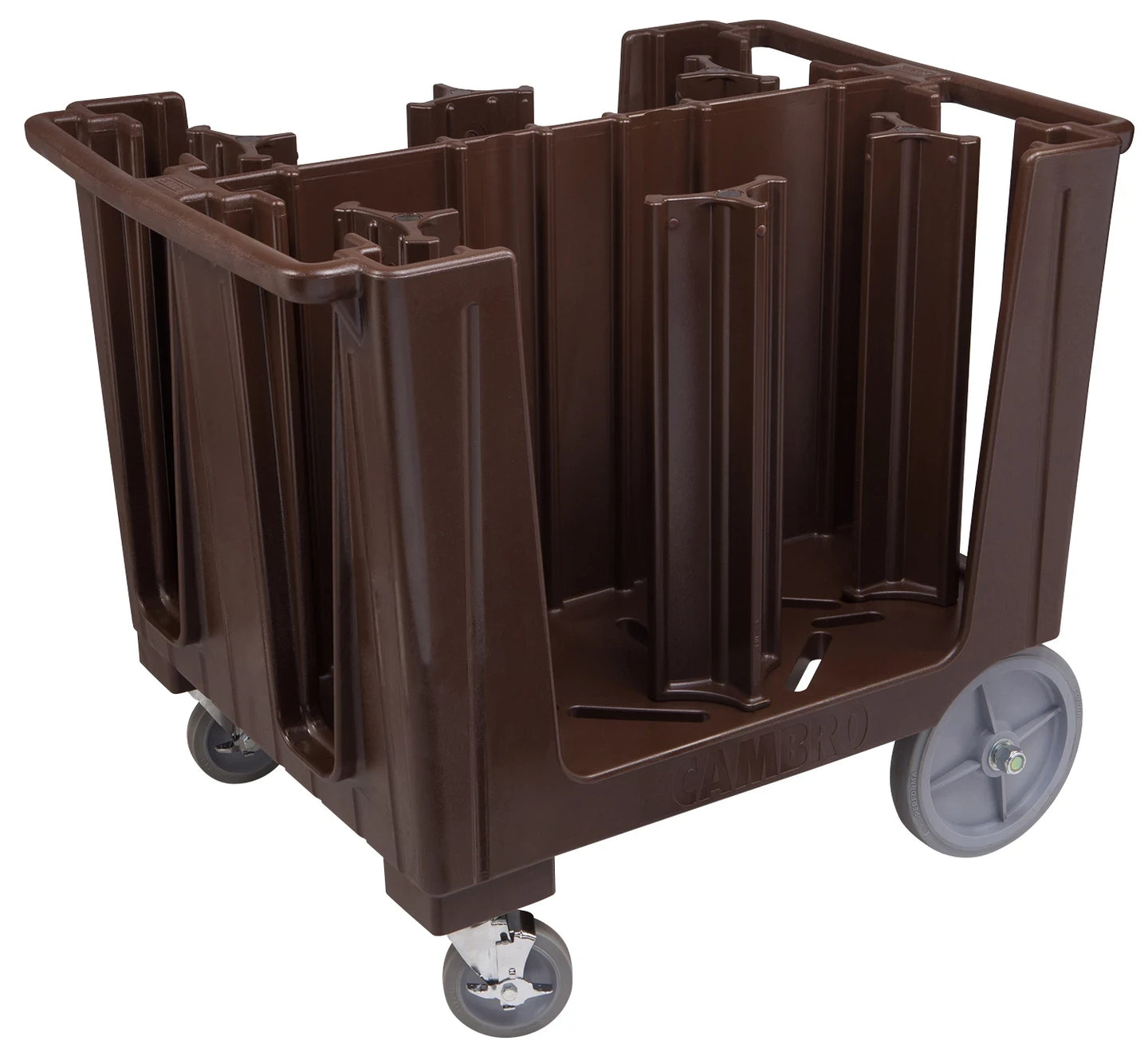 Cambro ADCS131 S-Series adjustable dish caddy 6 column Dark Brown