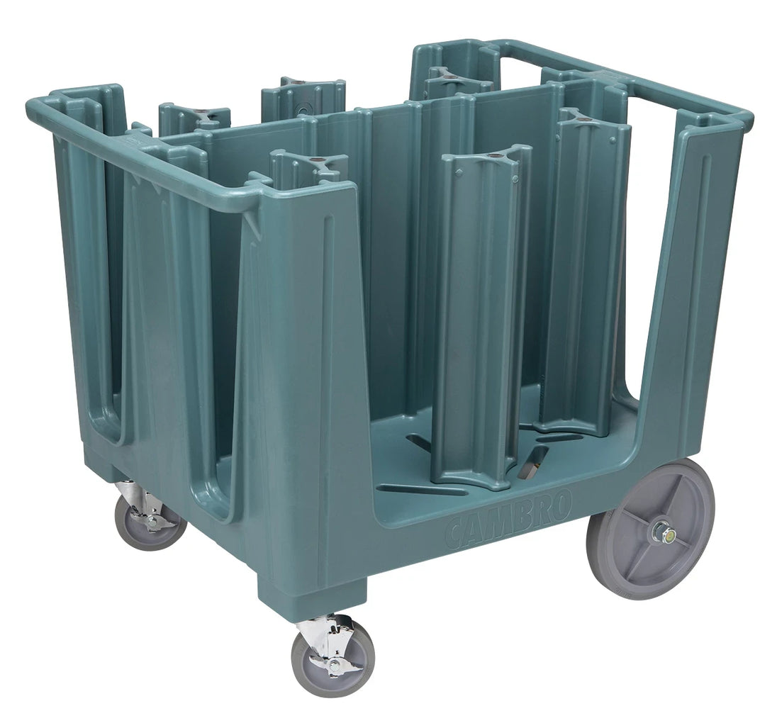 Cambro ADCS401 S-Series adjustable dish caddy 6 column Slate Blue