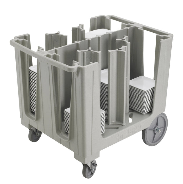 Cambro ADCS480 S-Series adjustable dish caddy 6 column Speckled Gray