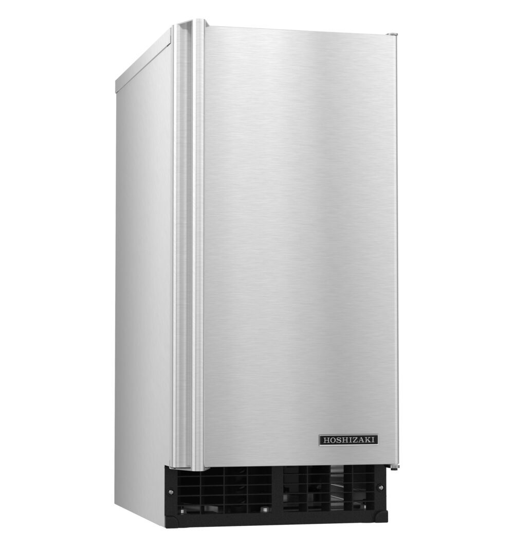 Hoshizaki AM-50BAK-AD ADA height undercounter top hat cube ice machine with built-in bin