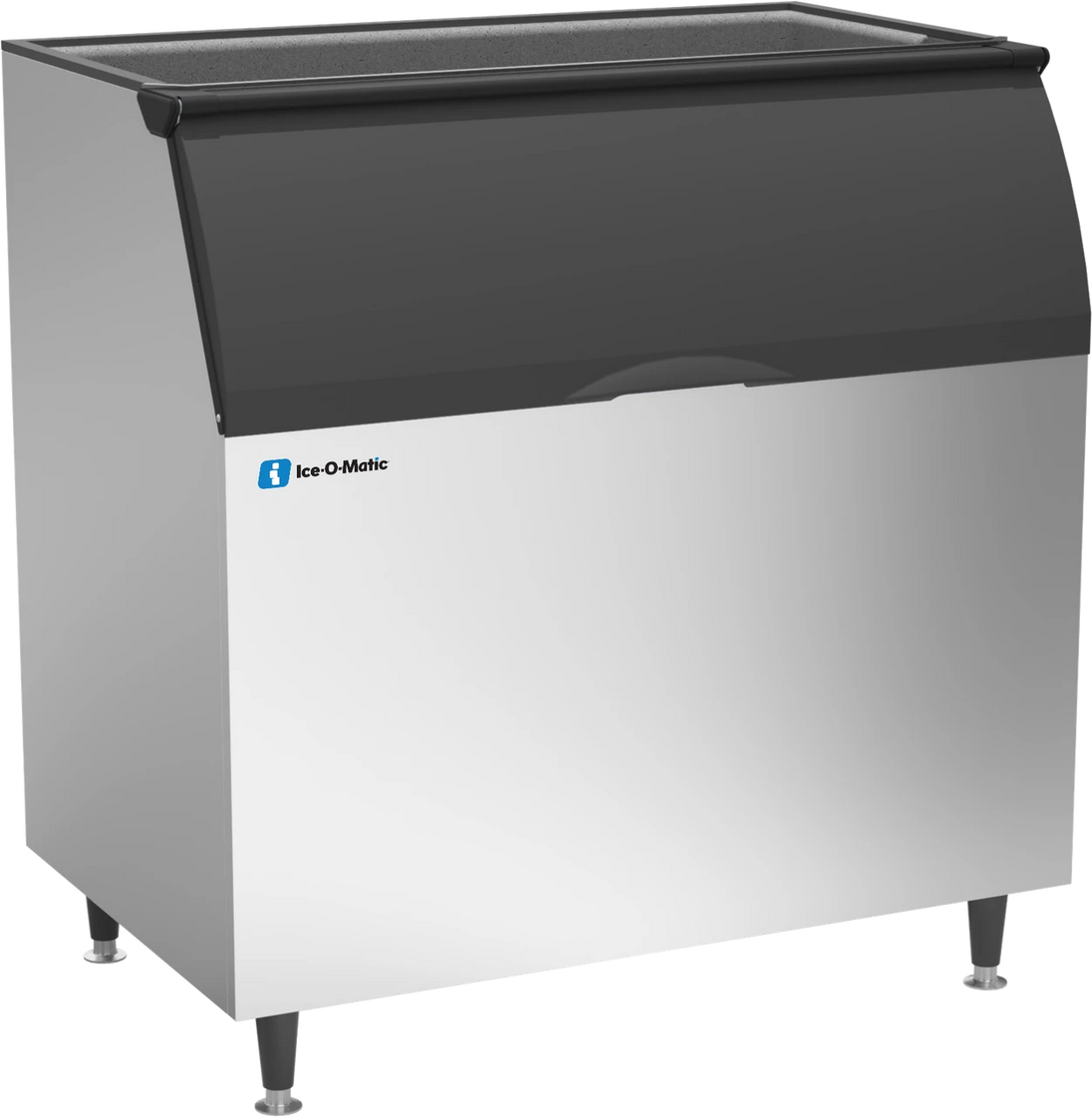 Ice-O-Matic B110 48 inch ice storage bin, 854 lb capacity, left angle view